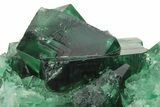 Fluorescent Green Fluorite Cluster - Rogerley Mine, England #243325-2